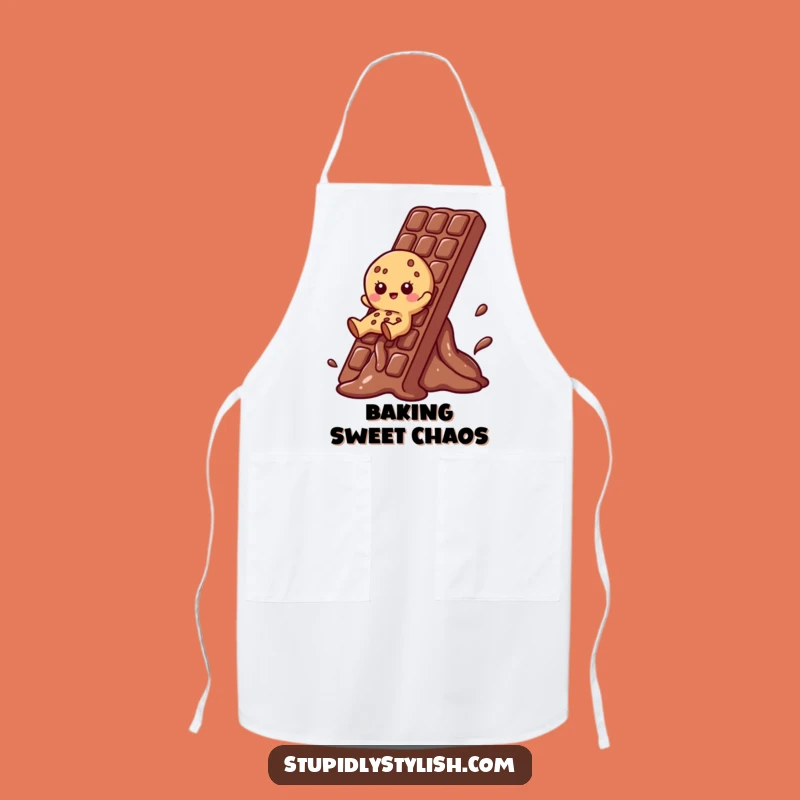 Funny Cookie Chocolate Slide Apron: Sweet Treat Kitchen Wear, Hilarious Gift