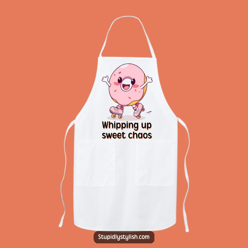 Funny Donut Roller Skate Apron - Sweet Baker Funny Gift
