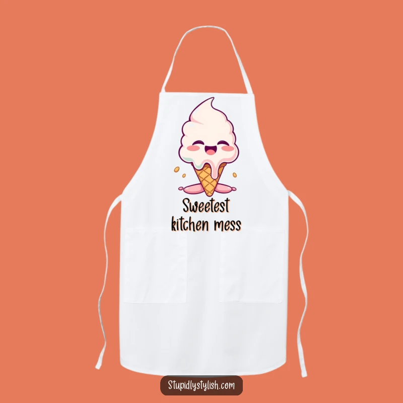 Funny Giggling Ice Cream Apron: Melty Fun for Kitchen, Hilarious Gift