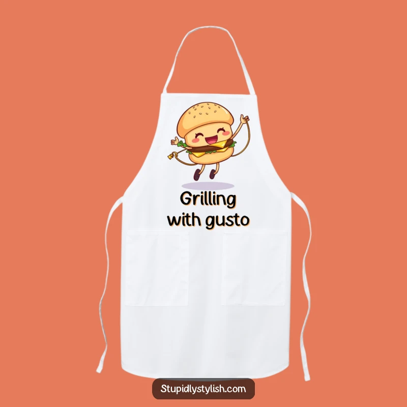 Funny Hamburger Jump Rope Apron: Giggling Cheese Kitchen Wear, Hilarious Gift