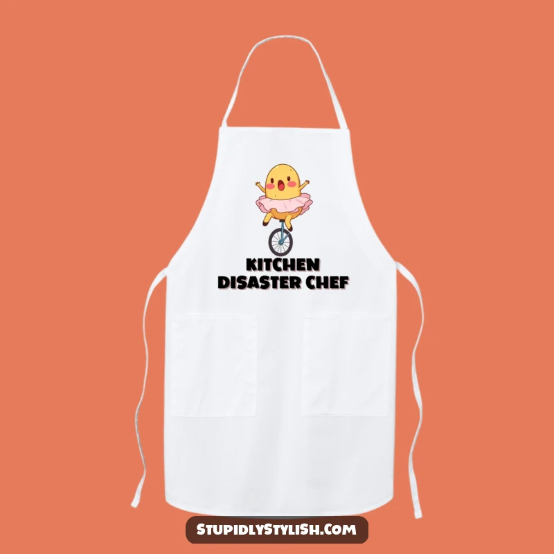 Funny Potato Tutu Apron - Surprised Unicycle Kitchen Chaos Gift