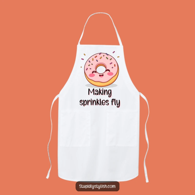 Funny Giggling Donut Apron - Protect Clothes with Sweet & Cheerful Style