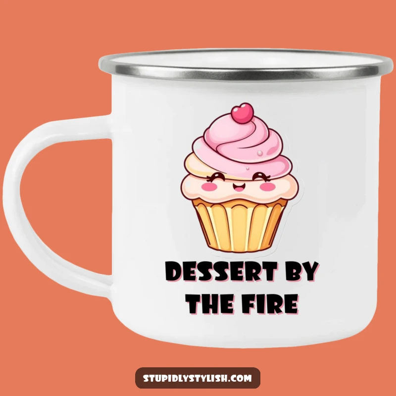 Funny Chic Cupcake Frosting Camping Mug - Sweet Outdoor Treat