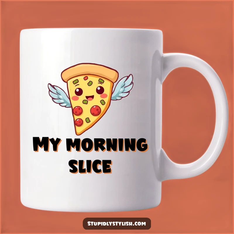 Funny Flying Pizza Mug: Deliciously Hilarious, Perfect Funny Gift for Foodies