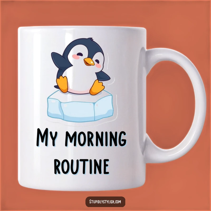 Funny Penguin Slipping Mug - Hilarious Clumsy Animal Gift for Penguin Lovers