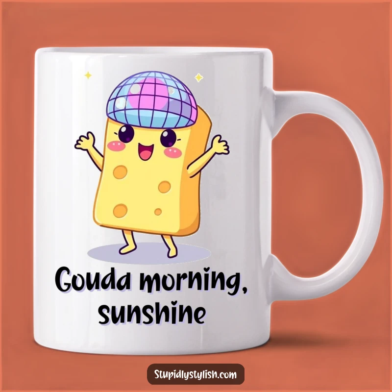 Funny Dancing Cheese Disco Mug: Get Your Groove On with This Cheesy Party Gift