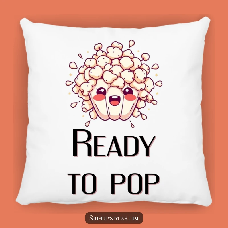 Funny Overwhelmed Popcorn Burst Pillow: Cozy Up with Your Stress