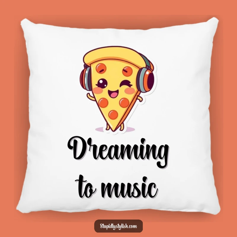 Funny Pizza Pillow - Cozy Giggling Slice Accent Pillow Funny Gift