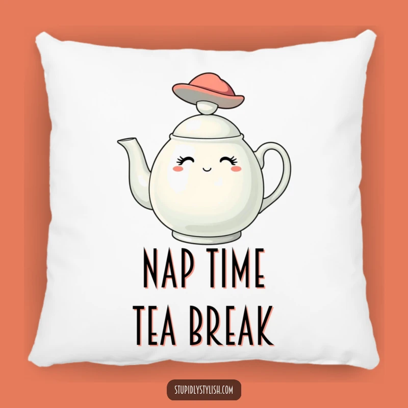 Funny Stylish Teapot Hat Pillow - Cozy Chic Decor for Tea Lovers