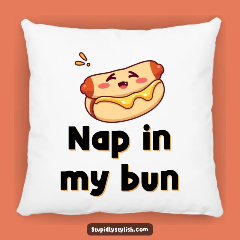 Funny Confused Hot Dog Pillow: Cozy Up with Your Existential Thoughts