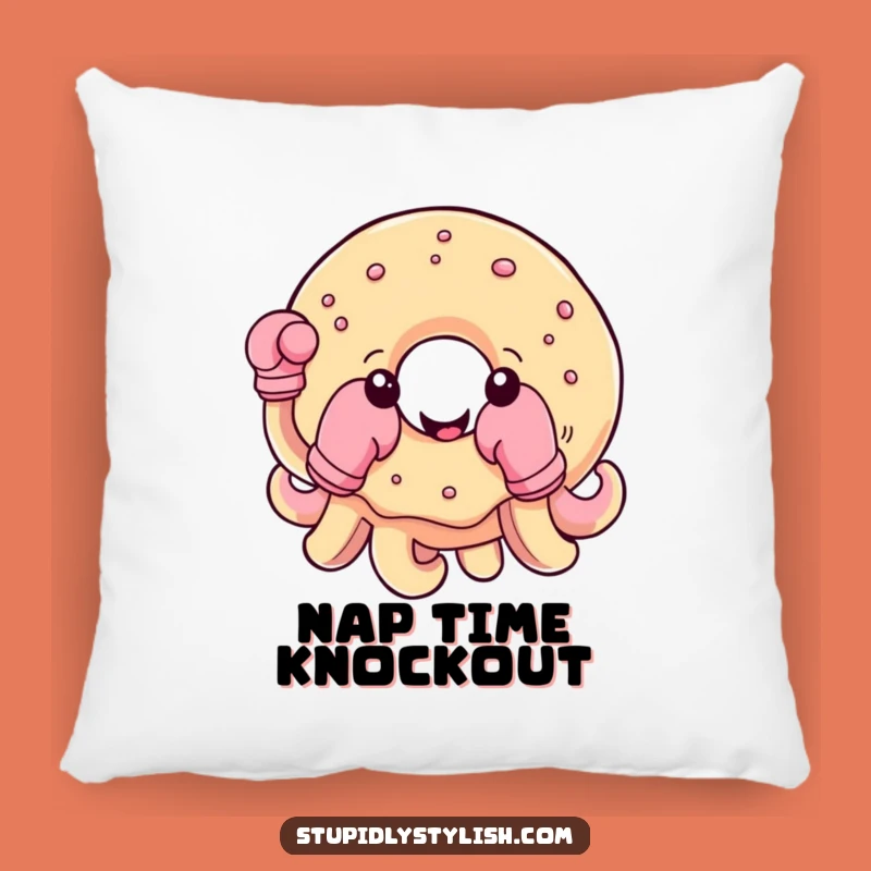 Funny Donut Boxing Pillow: Add Comfy Humor and Sweetness
