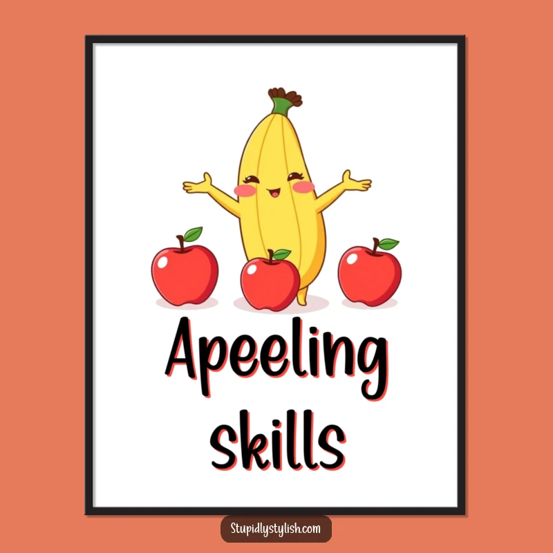Funny Banana Juggling Digital Print: Instant Fruity Fun for Your Walls