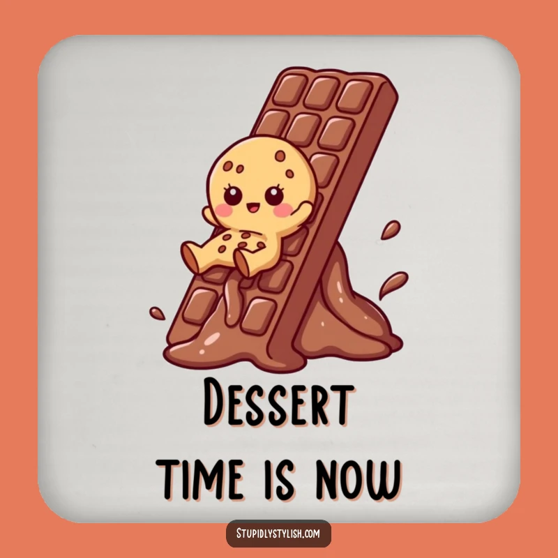 Funny Cookie Chocolate Slide Coasters: Protect Surfaces with Sweet Fun, Gift Set
