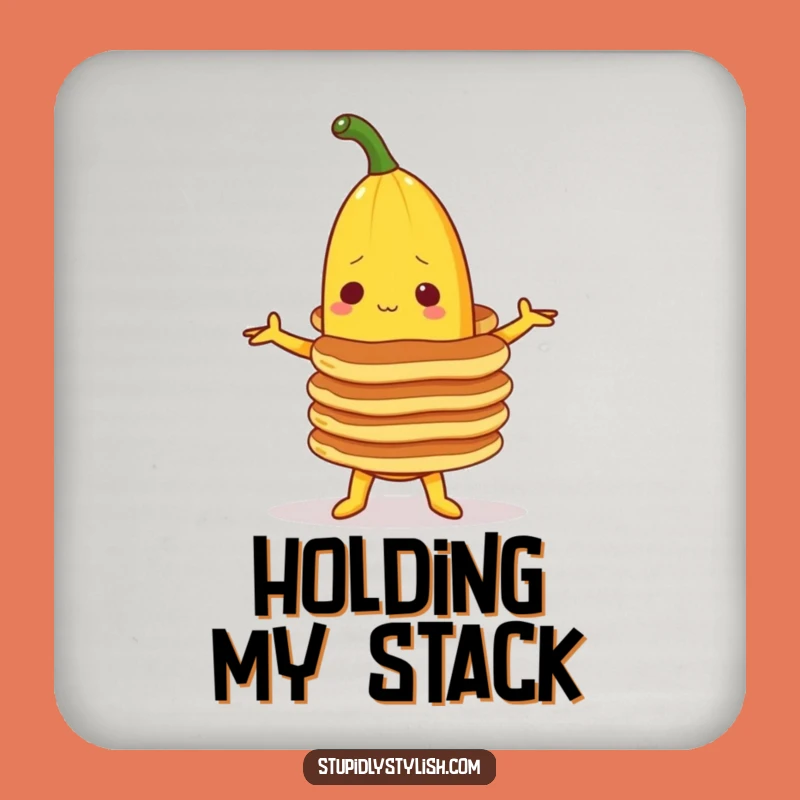 Funny Banana Pancake Balance Coaster Set - Protect Surfaces with Humor