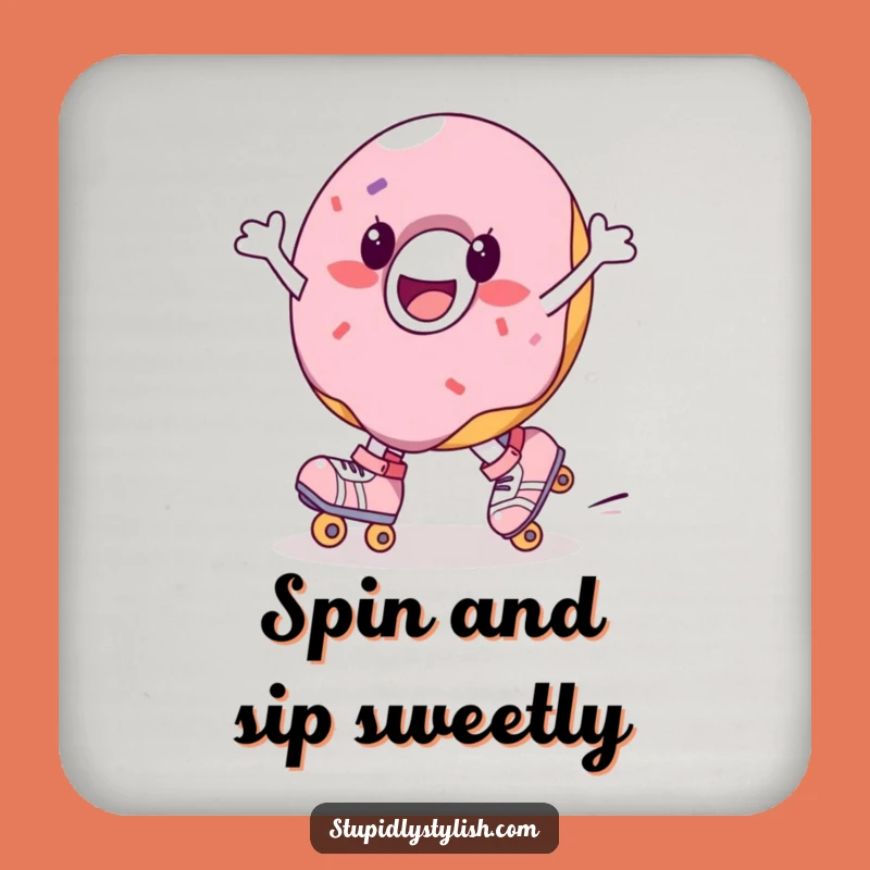 Funny Donut Roller Skate Coaster - Sweet Protection Funny Gift