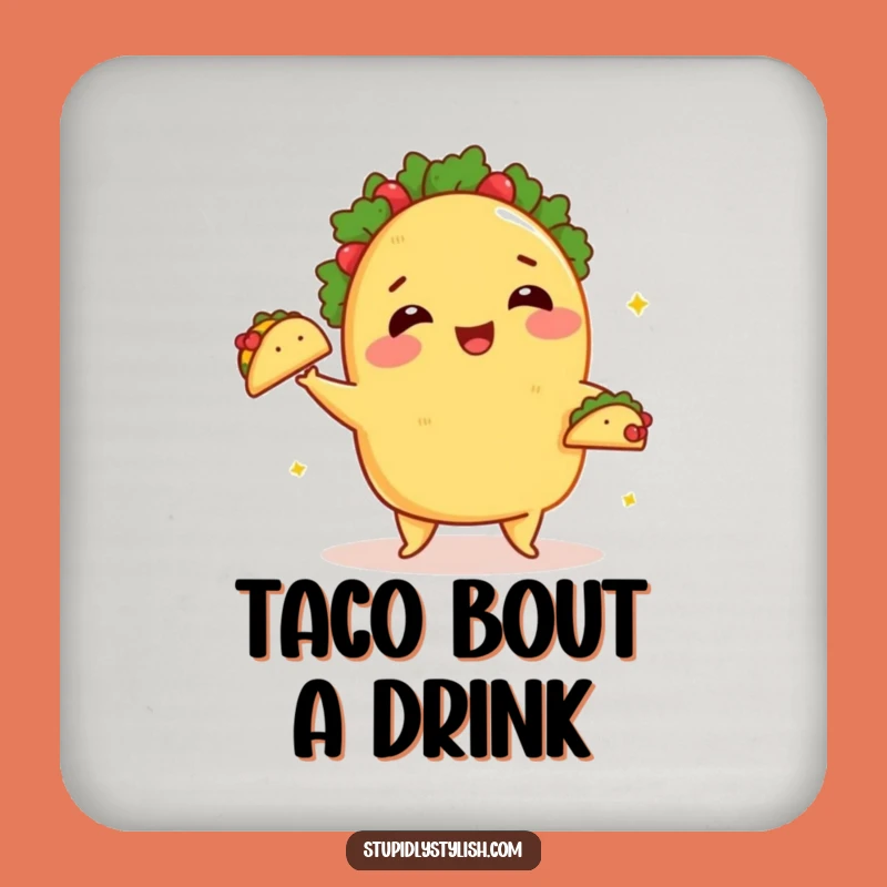 Funny Juggling Taco Coaster: Protect Surfaces with Family Fun, A Tiny Funny Gift
