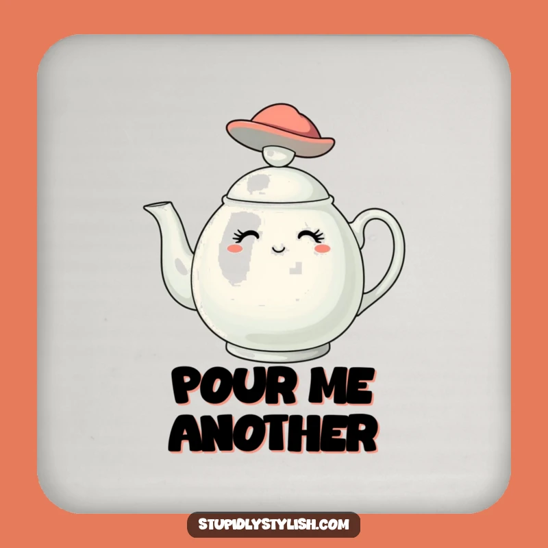 Funny Stylish Teapot Hat Coaster - Chic Protection for Your Drinks