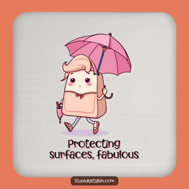 Funny Sassy Handbag Umbrella Coaster - Chic Protection with Attitude