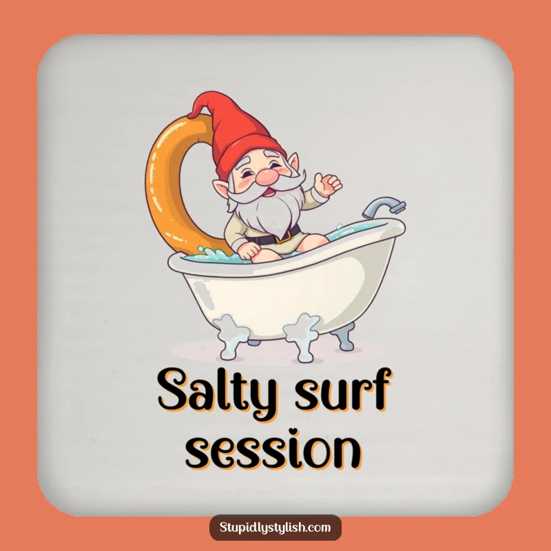 Funny Gnome Pretzel Coaster - Protect Surfaces with Absurdity