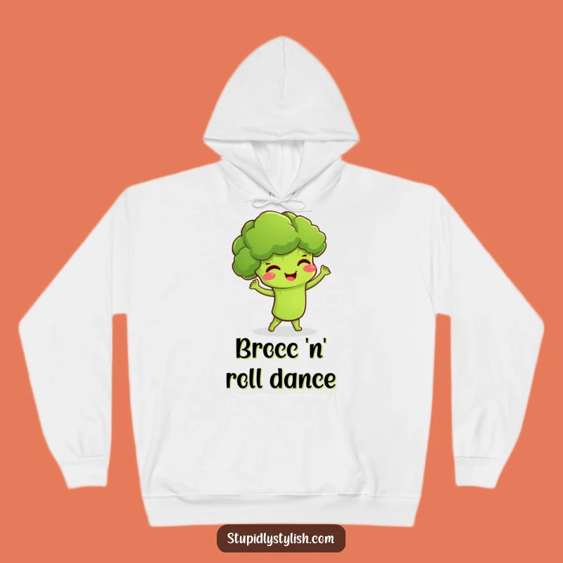 Funny Broccoli Dance Party Hoodie A Cozy Giggling Vegetable Sweatshirt Funny Gift