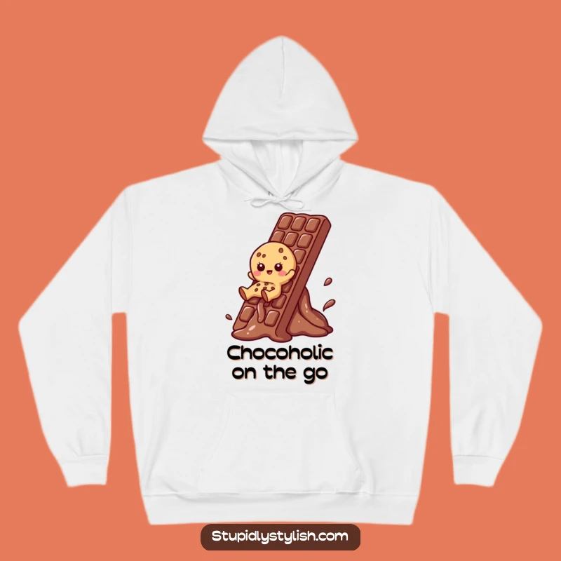 Funny Cookie Chocolate Slide Hoodie: Cozy Dessert Comfort, Perfect Humorous Gift
