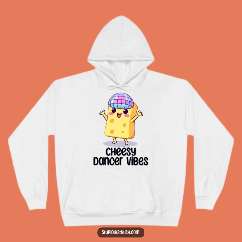 Cozy Funny Dancing Cheese Disco Hoodie: Warm Up Your Party Spirit