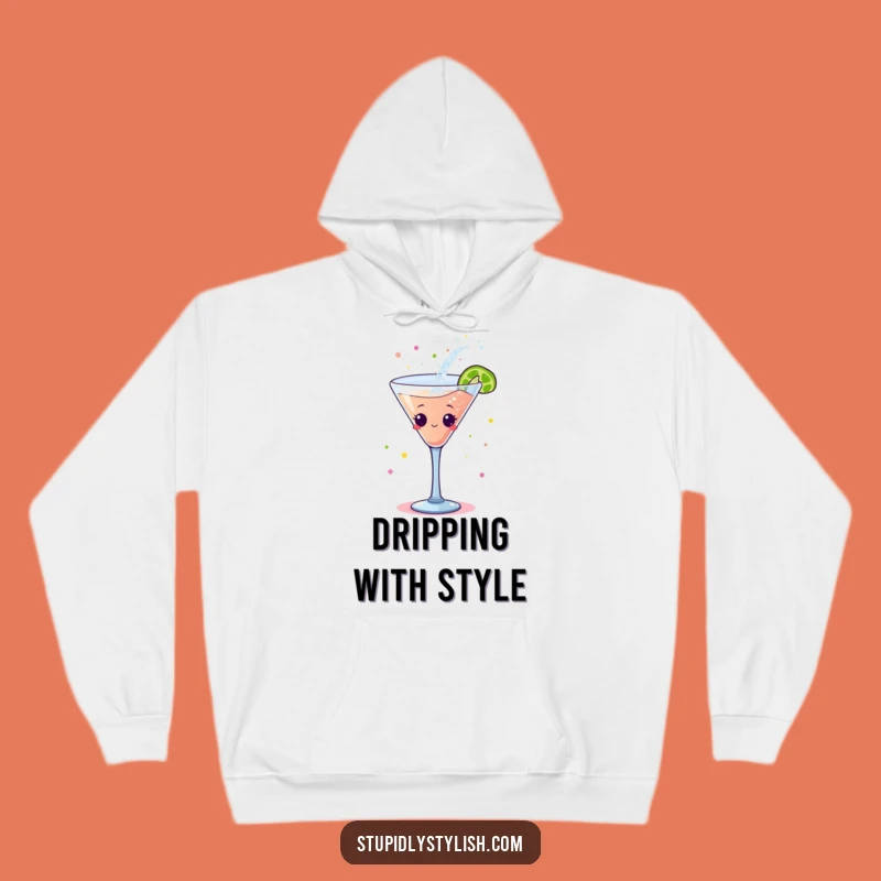 Funny Dancing Cocktail Hoodie: Cozy Glittery Fun for a Warm, Hilarious Gift