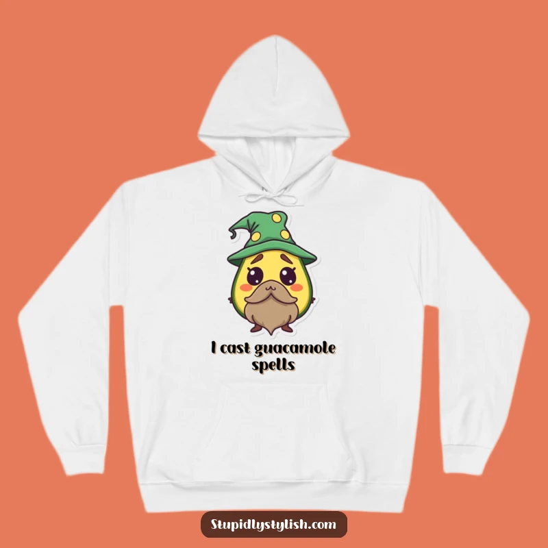 Funny Avocado Wizard Hoodie: Cozy Sorcerer Guacamole Comfort, Perfect Gift