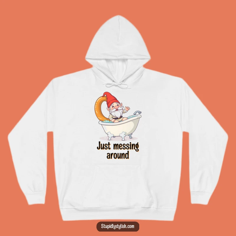 Cozy Funny Gnome Pretzel Hoodie - Warm & Hilarious Comfort