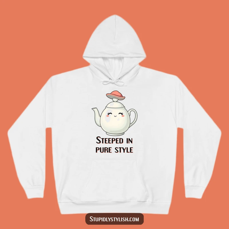 Funny Stylish Teapot Hat Hoodie - Cozy & Chic Tea Lover Gear