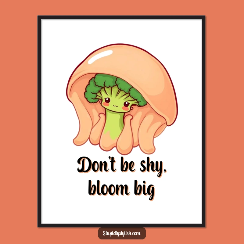 Funny Free Printable Wall Art: Broccoli & Jelly Delight! Downloadable Quirky Decor.