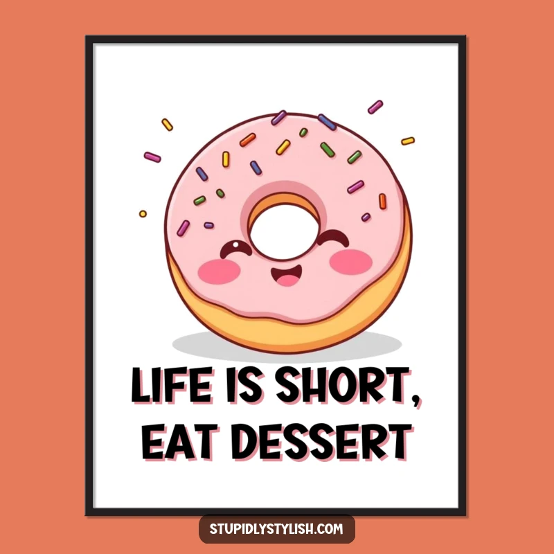 Funny Free Printable Wall Art: Giggling Donut, Sprinkle Explosion, Quirky Decor!
