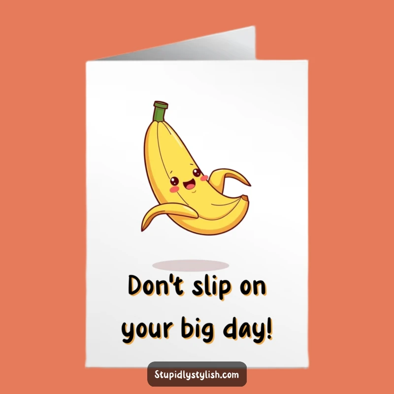 Free Printable Birthday Card: Slipping Banana - Hilarious, Dramatic Downloadable Party Gift!