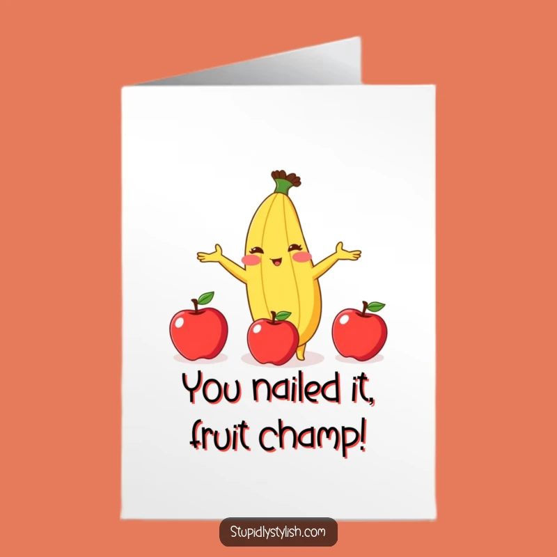 Free Printable Congrats Card: Banana Juggling - Hilarious Downloadable Achievement Gift