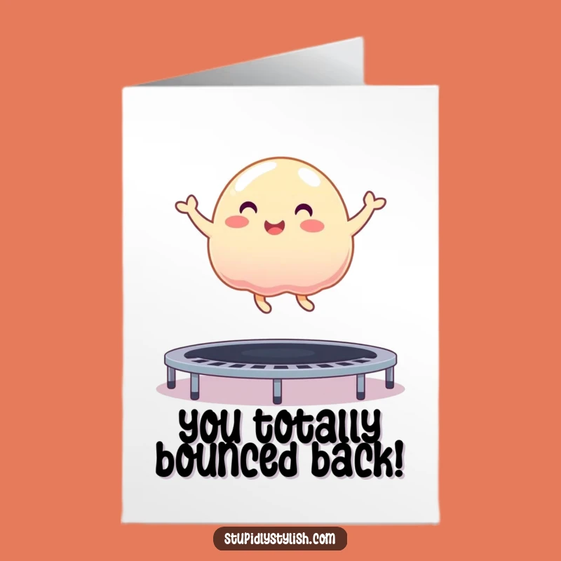 Free Printable Congrats Card: Bouncing Jelly Blob - Hilarious Downloadable Achievement Gift