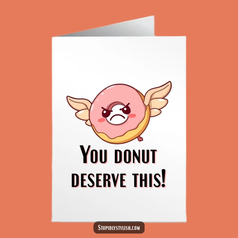 Free Printable Congratulations Card: Grumpy Donut's Epic Fail - Funny Downloadable Gift