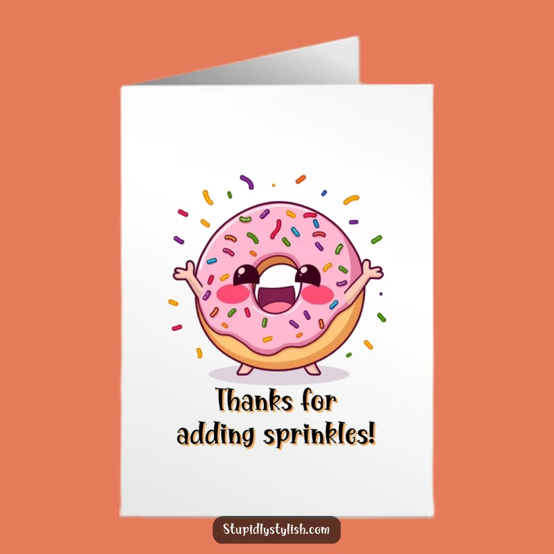 Free Printable Thank You Card: Juggling Donut Gratitude - Sweet, Humorous Downloadable Gift!