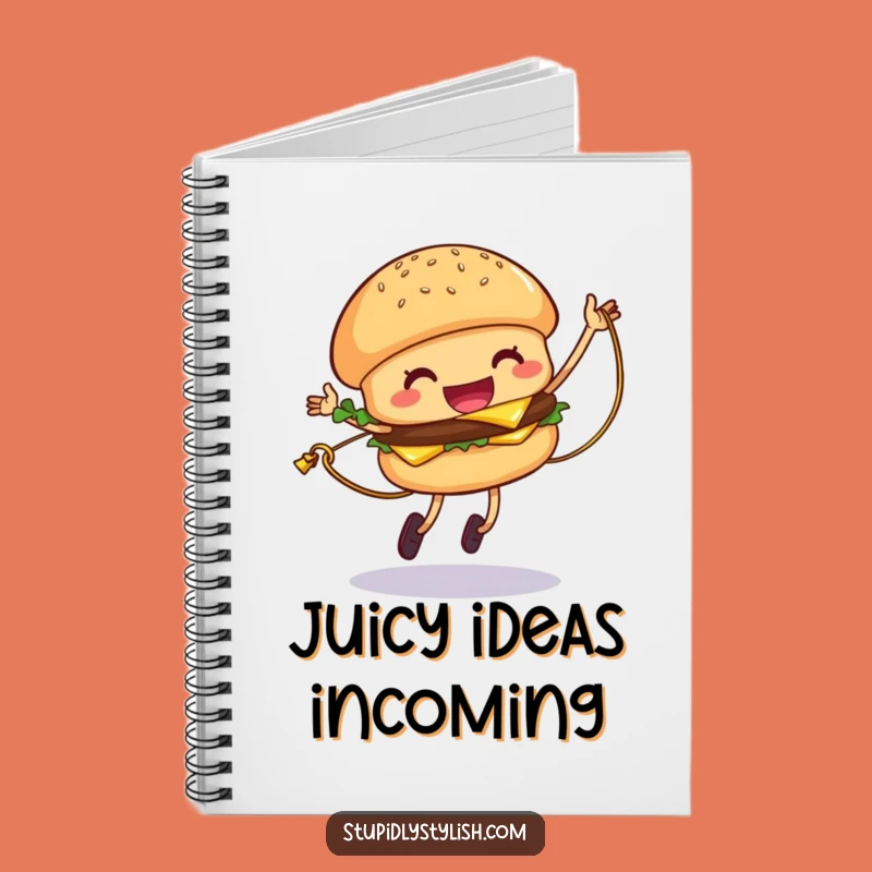 Funny Hamburger Jump Rope Notebook: Giggling Cheese Journal, Perfect Gift