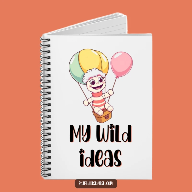 Funny Sock Puppet Balloon Notebook - Jot Down Your Hilarious Ideas