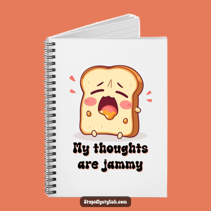 Funny Tired Toast Yawning Notebook: Jot Down Ideas Despite Morning Fatigue
