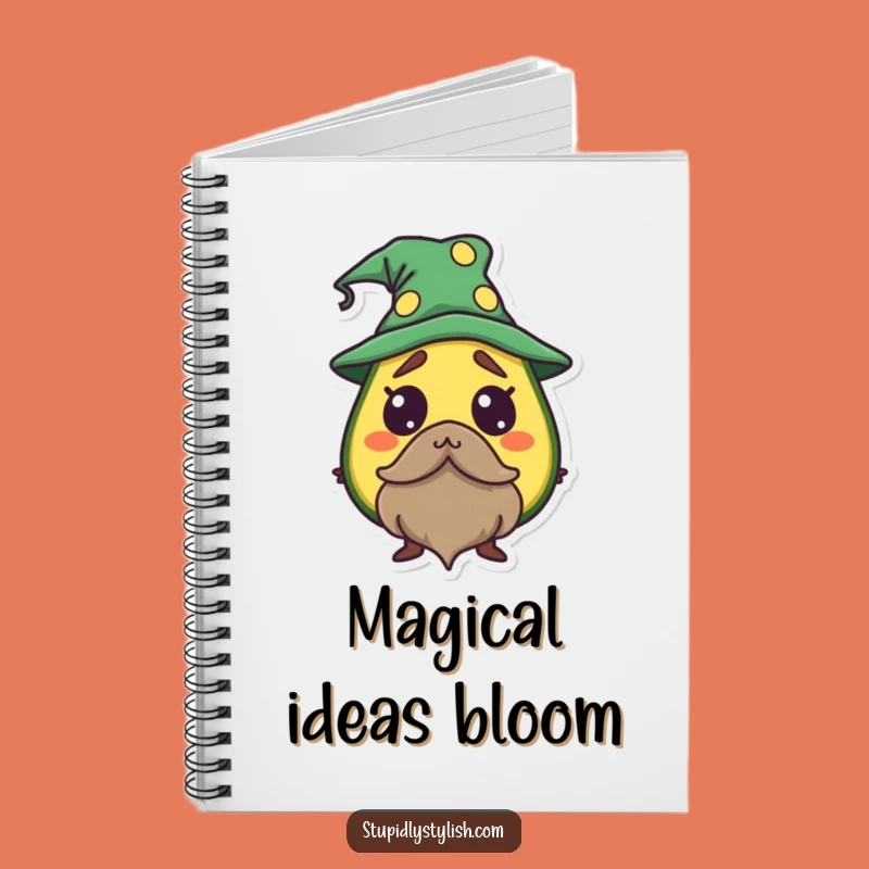 Funny Avocado Wizard Notebook: Startled Sorcerer Journal, Perfect Gift