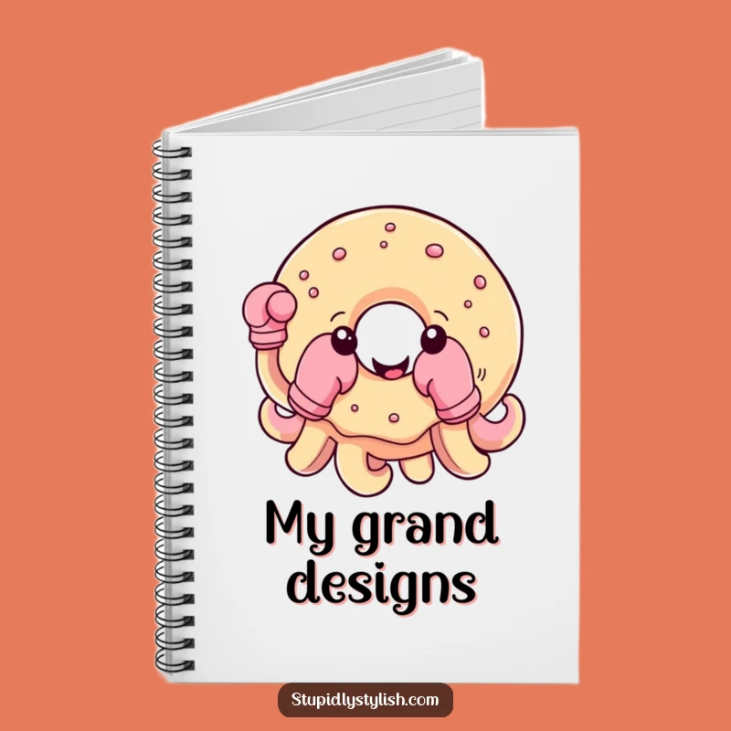 Funny Donut Boxing Notebook: Jot Down Ideas with Sweet Strength