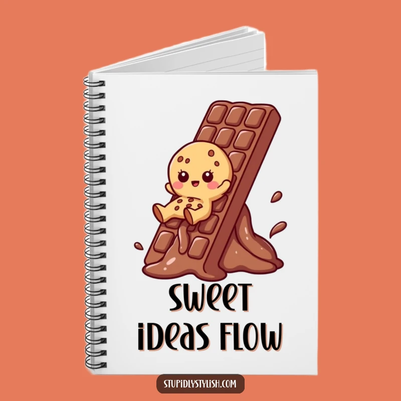 Funny Cookie Chocolate Slide Notebook: Sweet Treat Journal, Perfect Gift