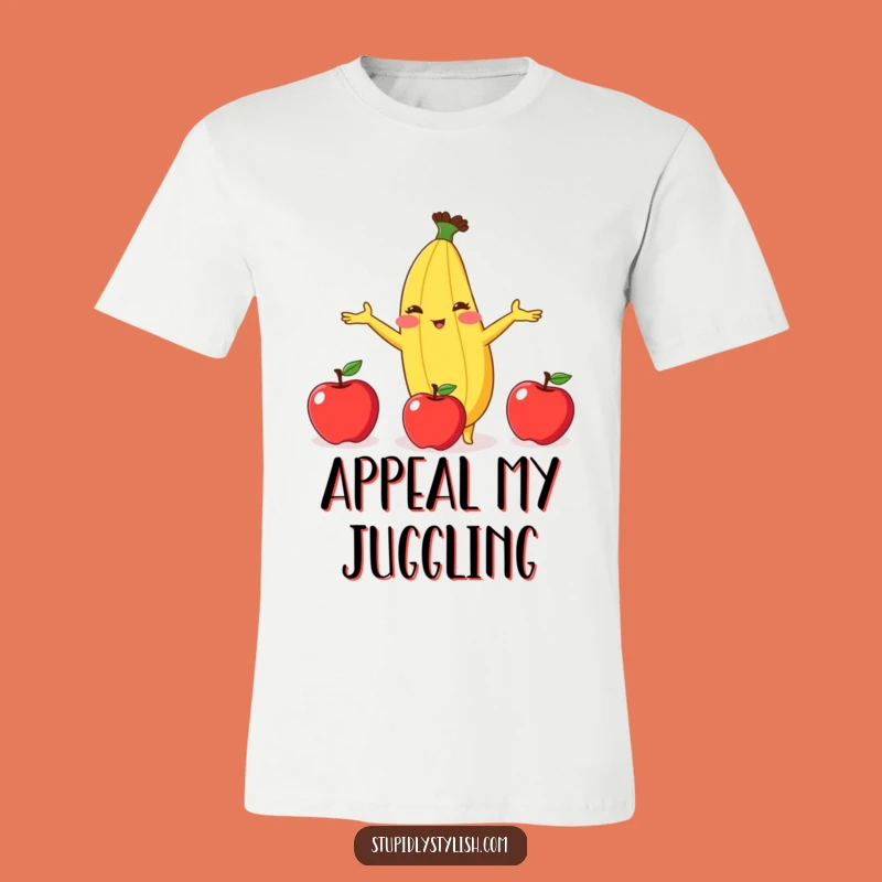 Funny Banana Juggling T-Shirt: Wear Your Fruity Fun with this Hilarious Tee