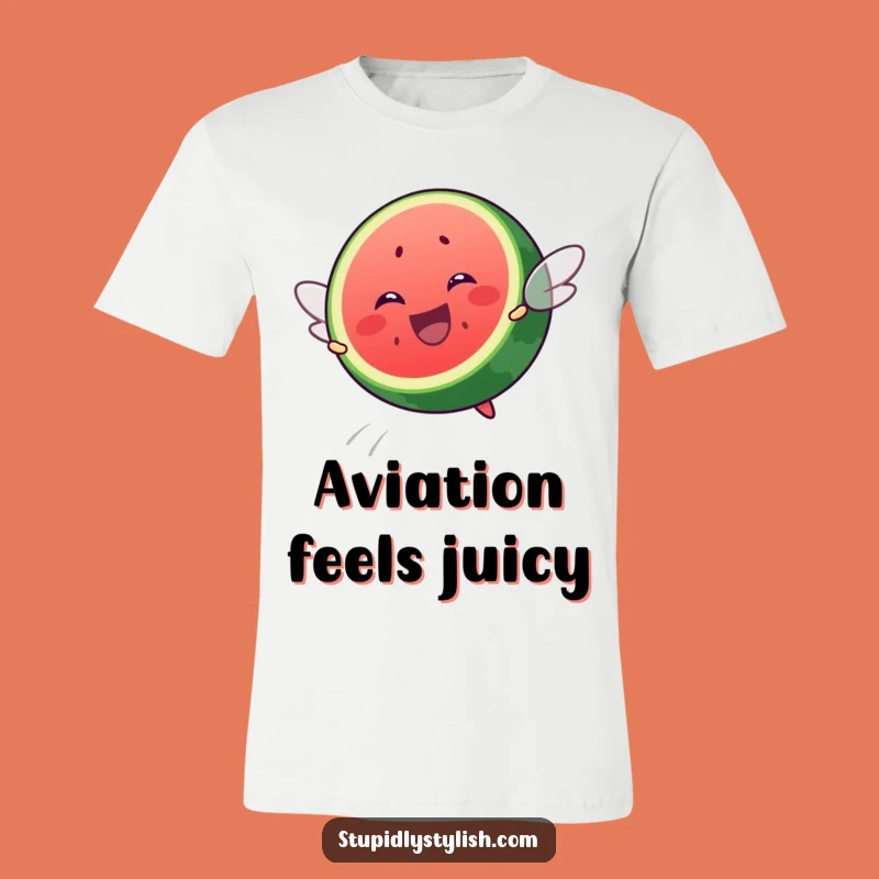Funny Flying Watermelon Slice T-Shirt: Wear Your Joy, A Perfect Funny Gift