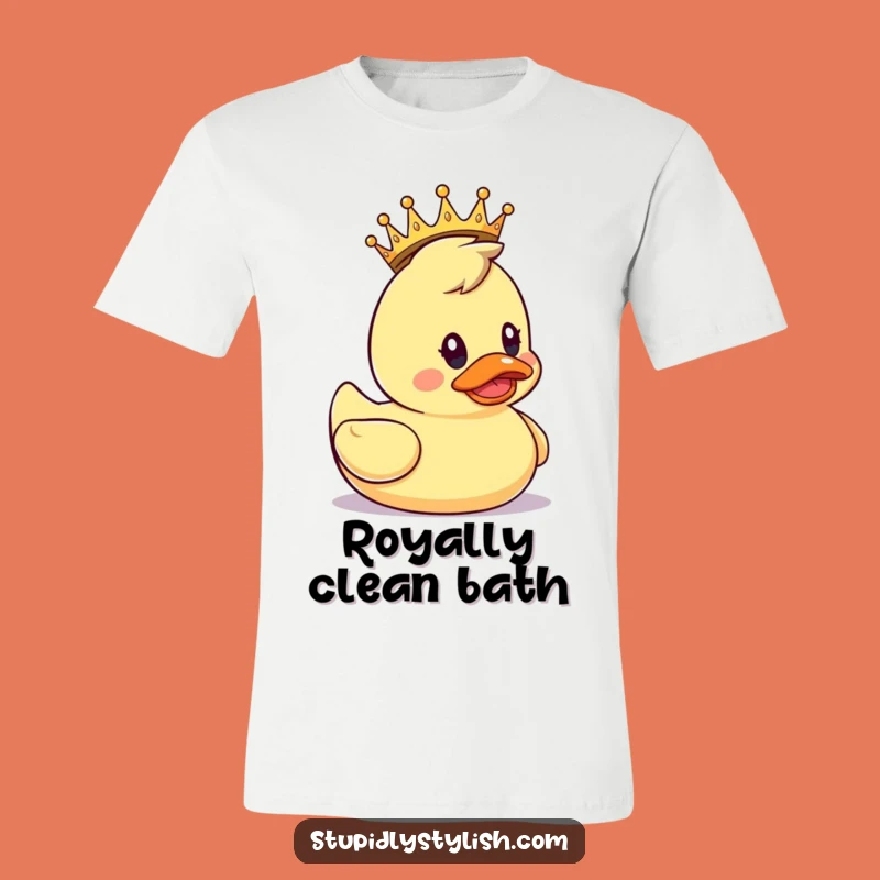 Funny Crowned Duck T-Shirt: Royal Surprise Style, A Hilarious Funny Gift!