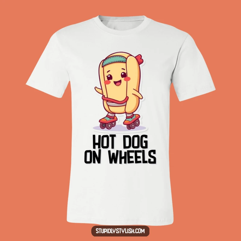 Funny Skating Hot Dog T-Shirt: Cruise Through Your Day, A Fantastic Funny Gift!