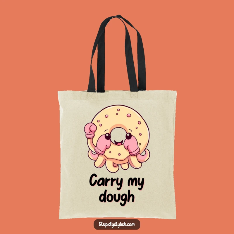 Funny Donut Boxing Tote Bag: Carry Your Treats with Sweet Strength