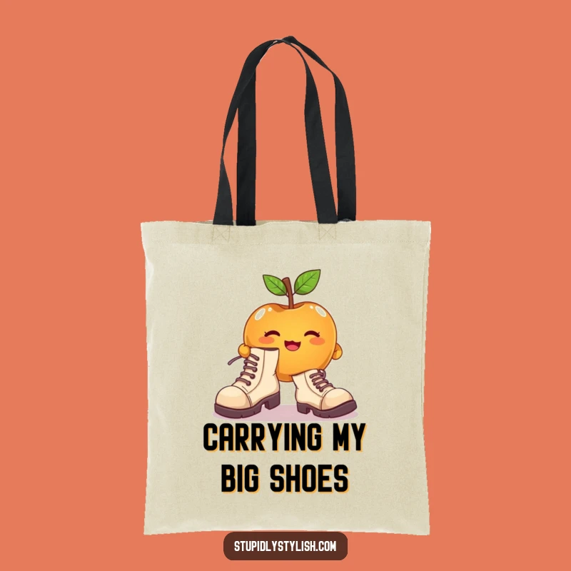 Funny Apple Mismatched Shoes Tote Bag - Carry Your Charm, Gift